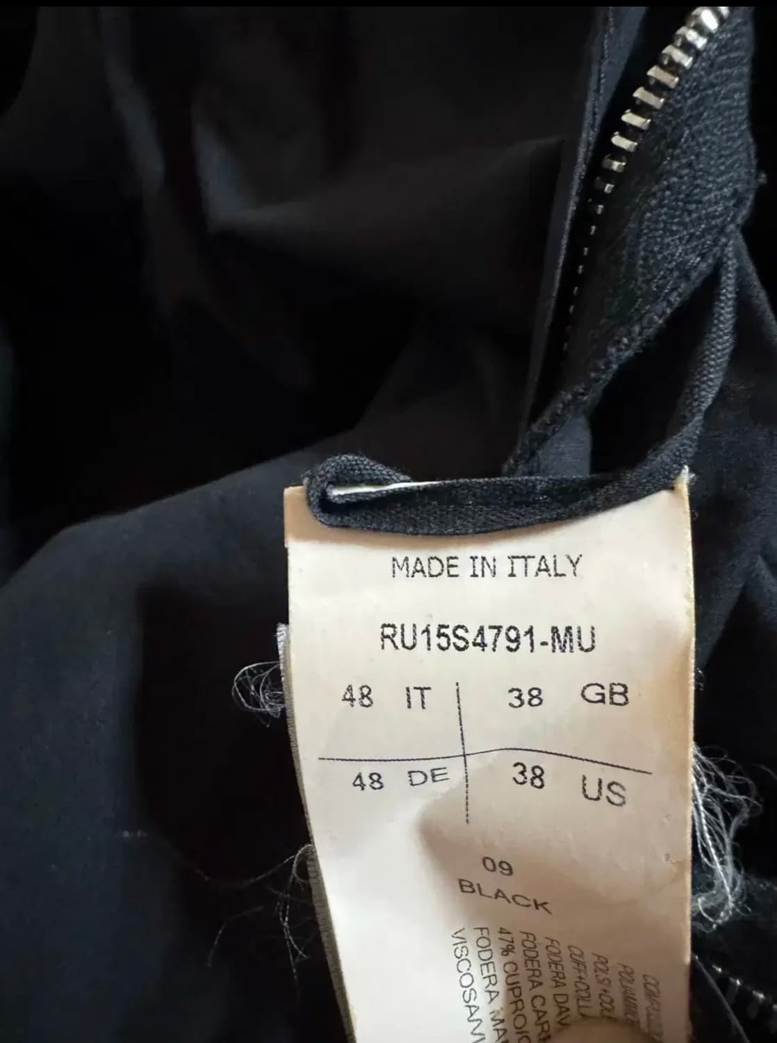 릭오웬스 플라이트 봄버자켓 블랙 상품이미지4