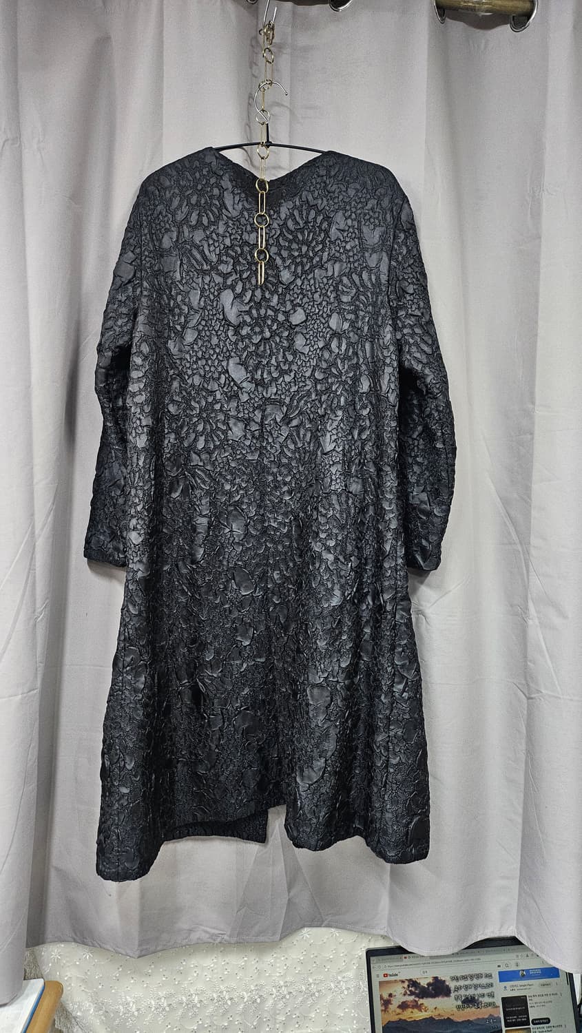 주름 롱코트 상품이미지2