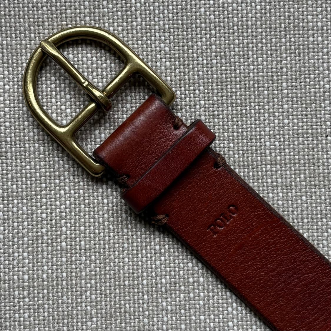 [32] Polo Ralph Lauren WB 레더 솔브 버클 벨트 상품이미지5