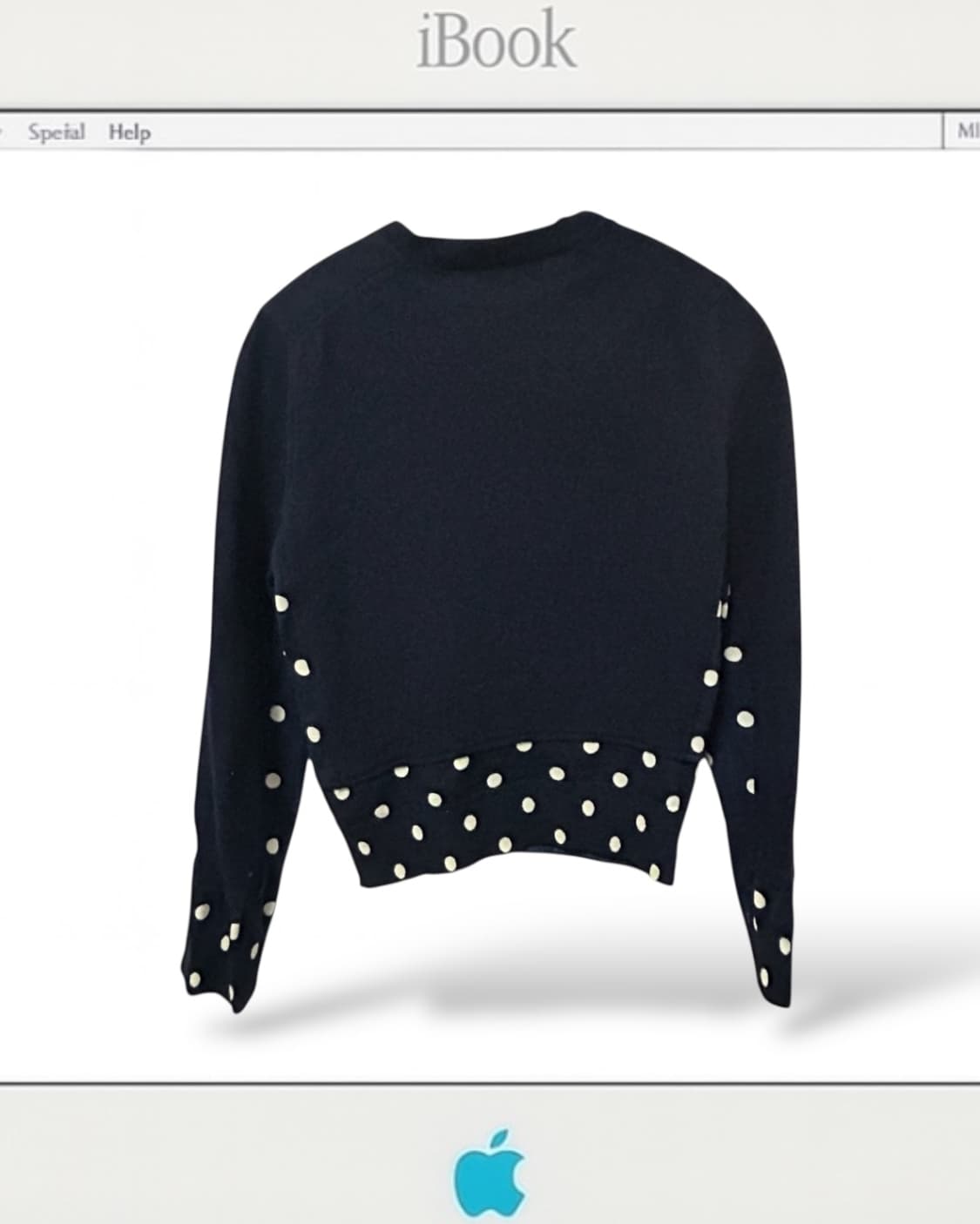 꼼데가르송 도트 도킹 가디건 (착용샷O) 상품이미지2