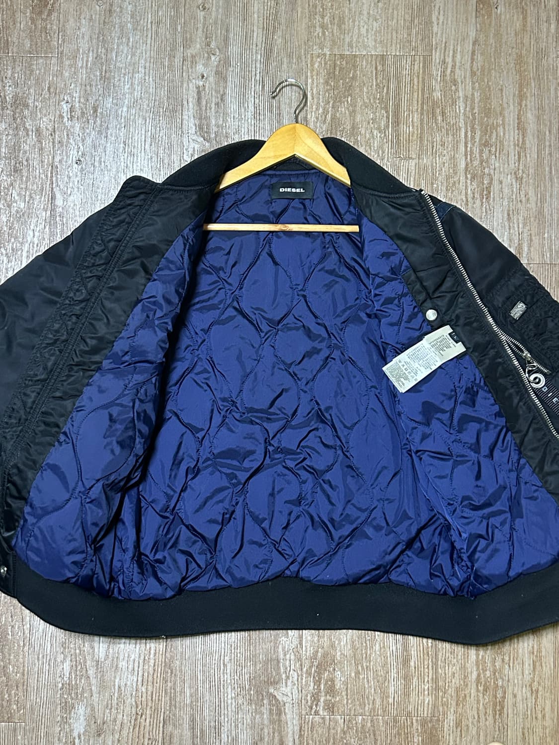 디젤 블랙 데님 디테일 ma-1 봄버 자켓 상품이미지2