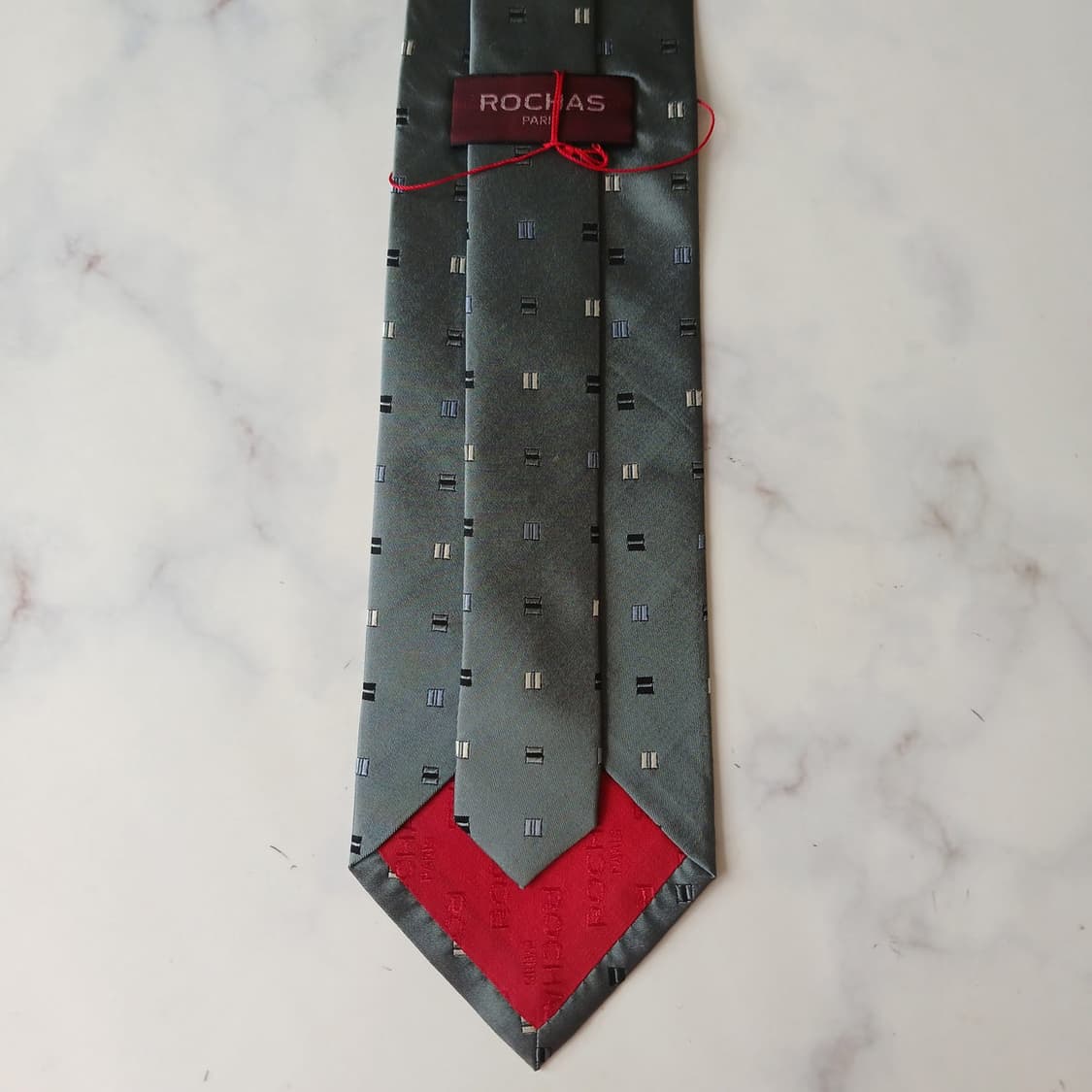 
ROCHAS Tie - Gray Geometric Pattern / 1 상품이미지8