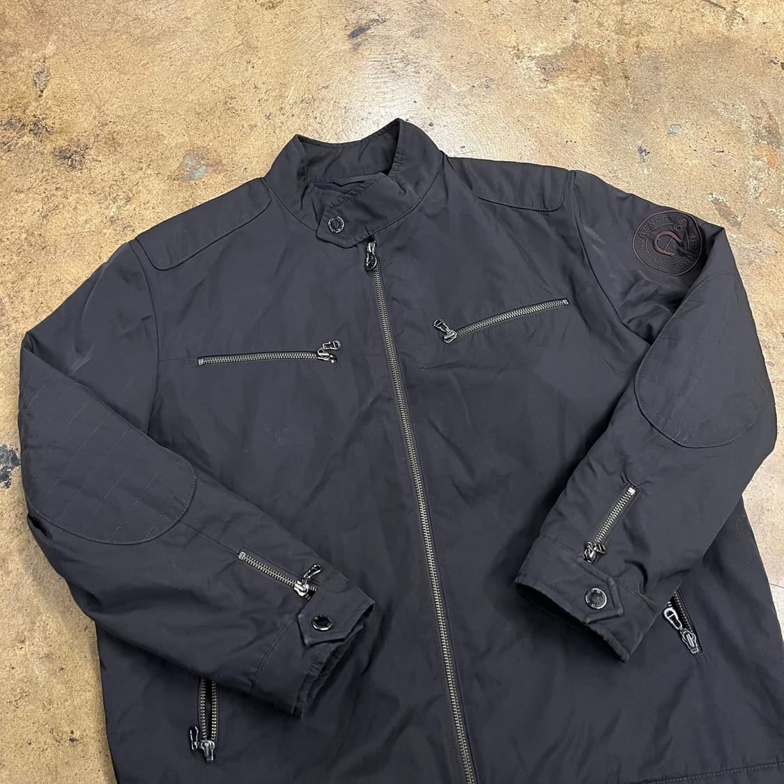 [정품/52] 아이그너 블랙 바이커 자켓 b17 상품이미지1