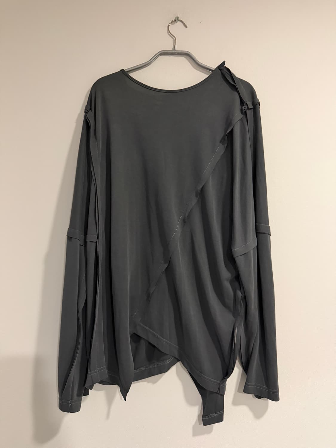 드레이프 스웨트셔츠 그레이 상품이미지2