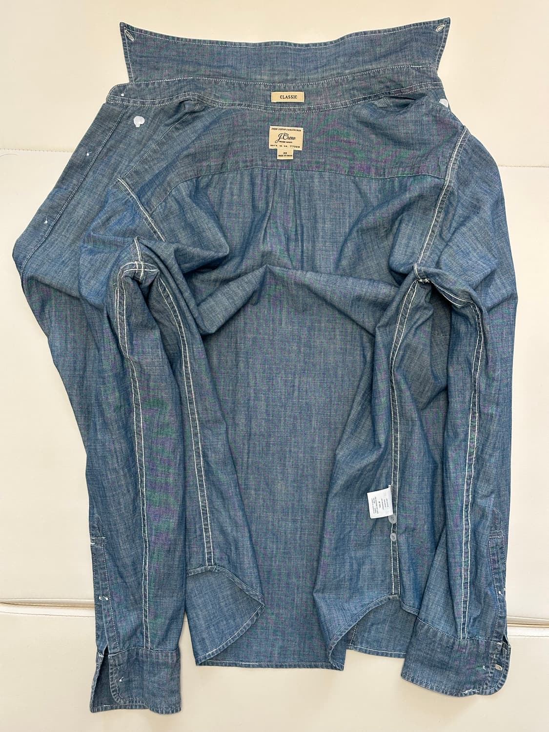 Indigo Japanese chambray shirt 상품이미지7