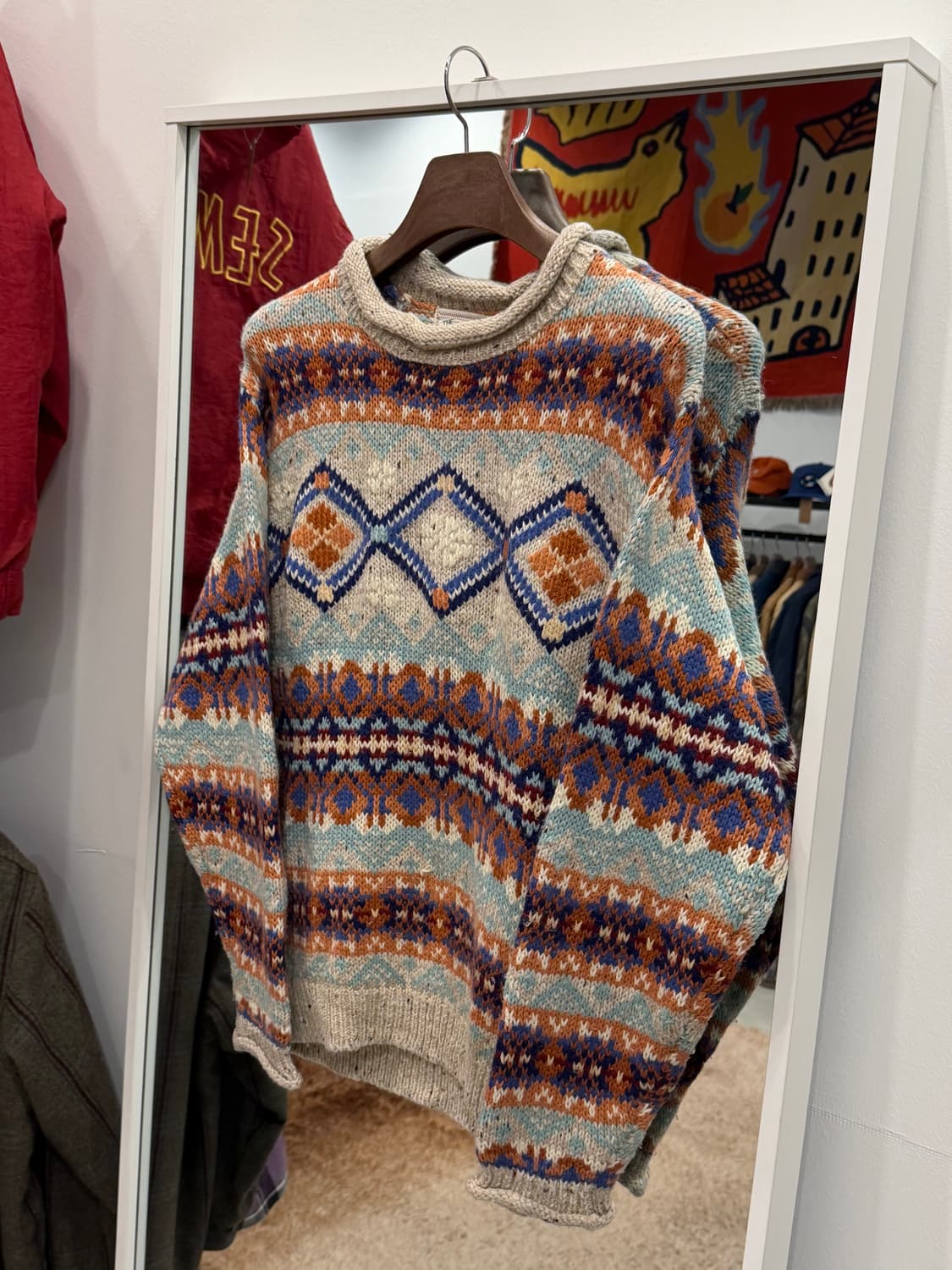 The Original Wear 빈티지 노르딕 울 니트 스웨터 상품이미지1