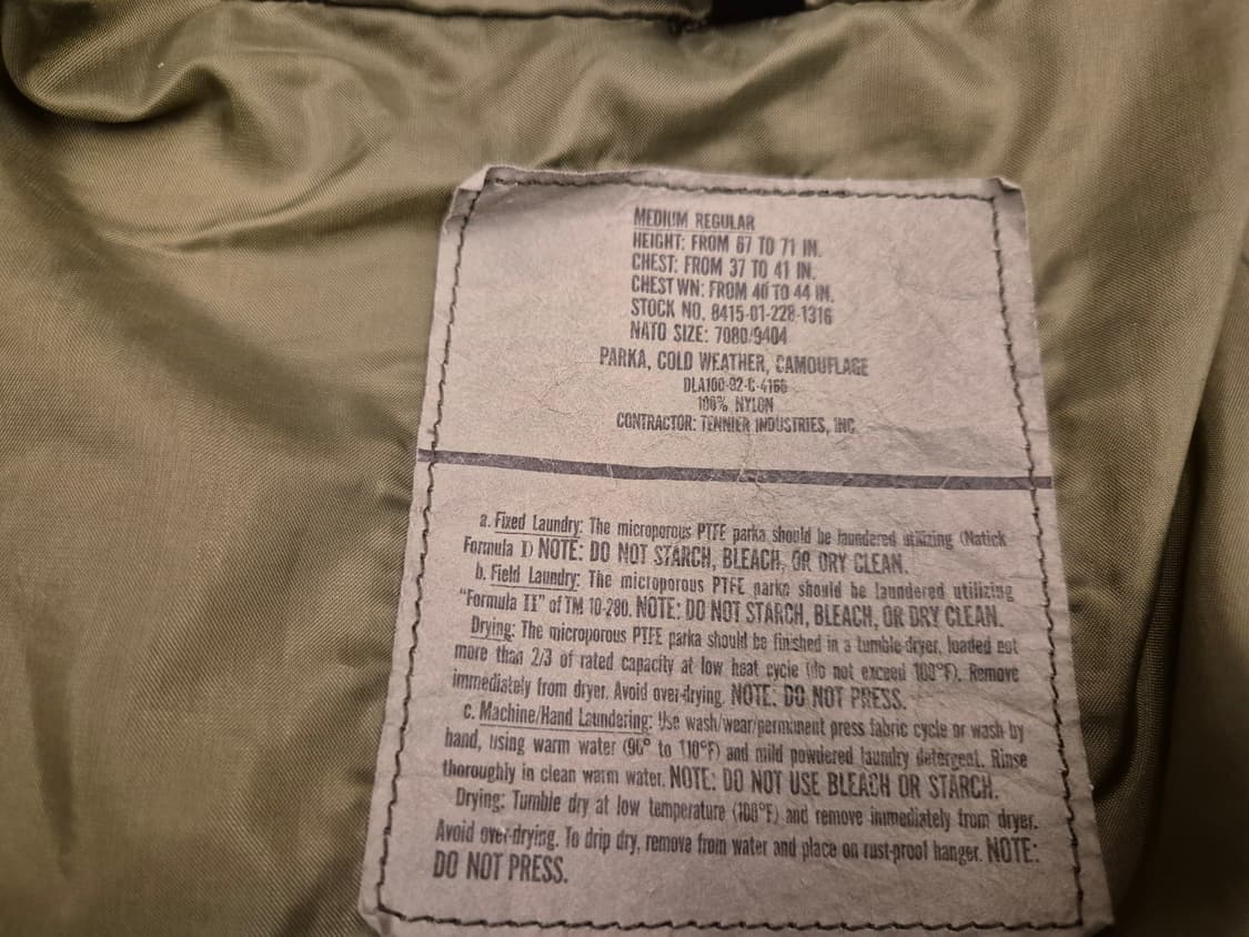 u.s army 1st type gore-tex parka 상품이미지7