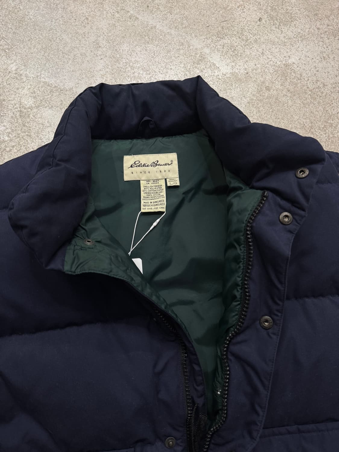 90s 에디바우어 구스다운 패딩 베스트 상품이미지2