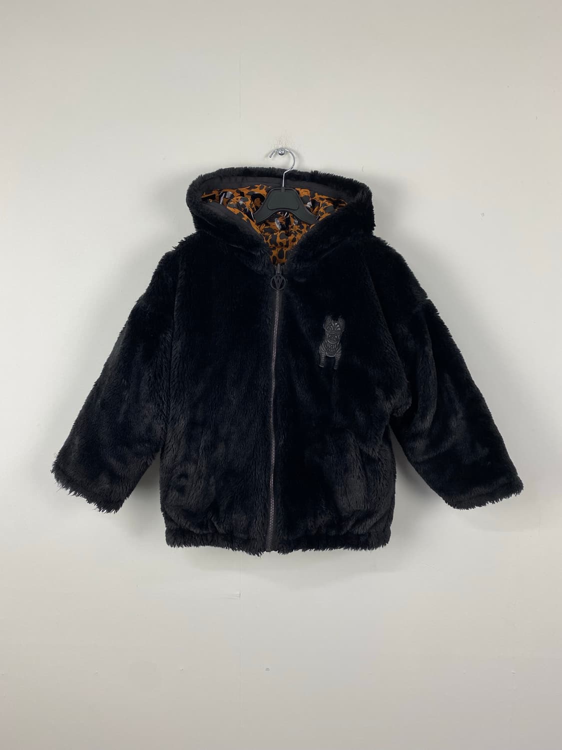 라이프워크 리버시블 퍼 레오파드 후디드 패딩 상품이미지1