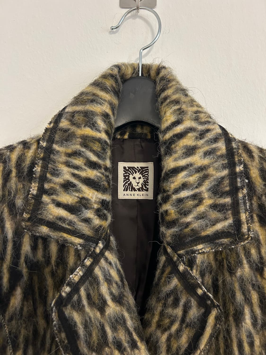 앤클라인 빈티지 모헤어 블렌드 레오파드 롱코트 상품이미지3