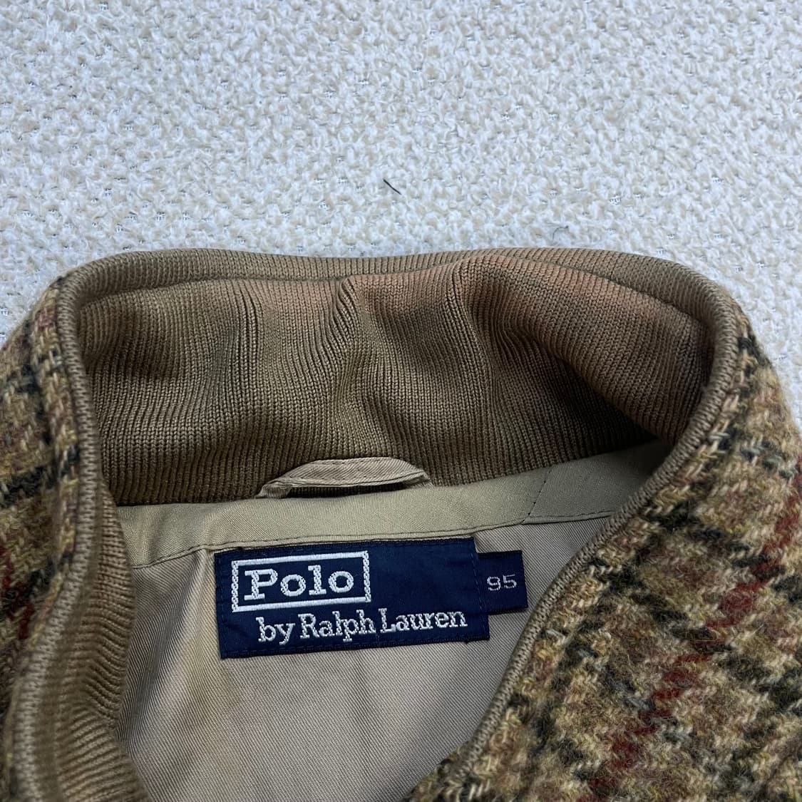 폴로 랄프로렌 건클럽 체크 울 트위드 헤링턴 바라쿠타 자켓 상품이미지6