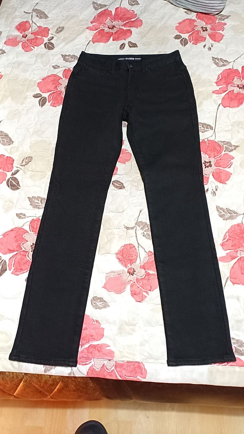 게스 기모 스판블랙진 28인치 기장104 상품이미지1