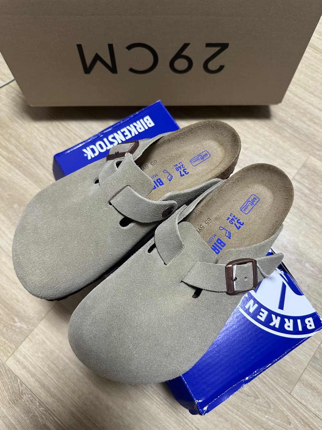 [새상품] 버켄스탁 보스턴 타우페 레귤러 37 (240) 상품이미지1