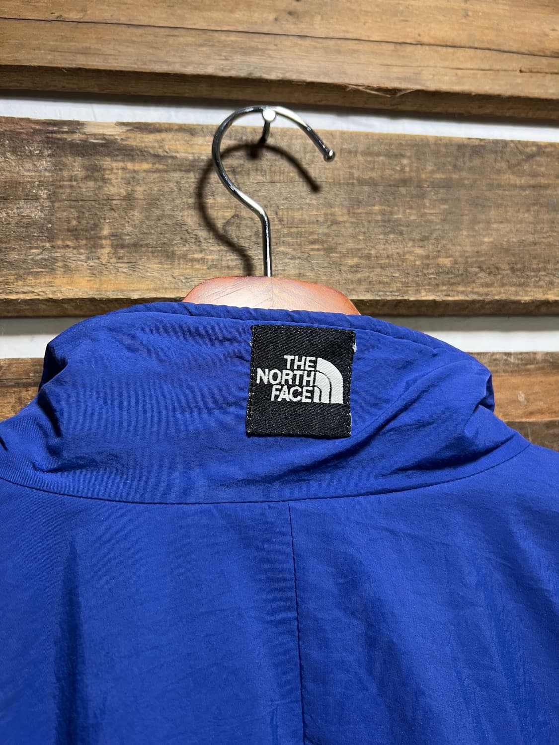 [L]90's 노스페이스 Made in USA 블루 나일론 웜업 자켓 상품이미지8