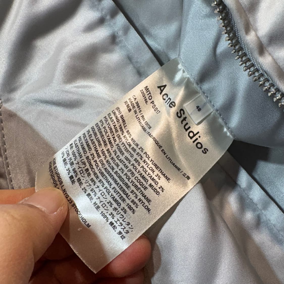 [48] Acne studios 아크네 스튜디오 블루종  상품이미지8