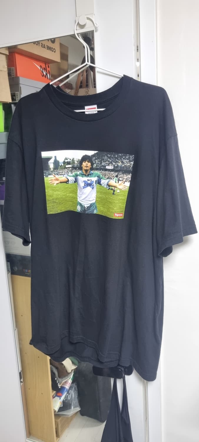 [미중고]슈프림 마라도나 포토티 블랙 XL 상품이미지1
