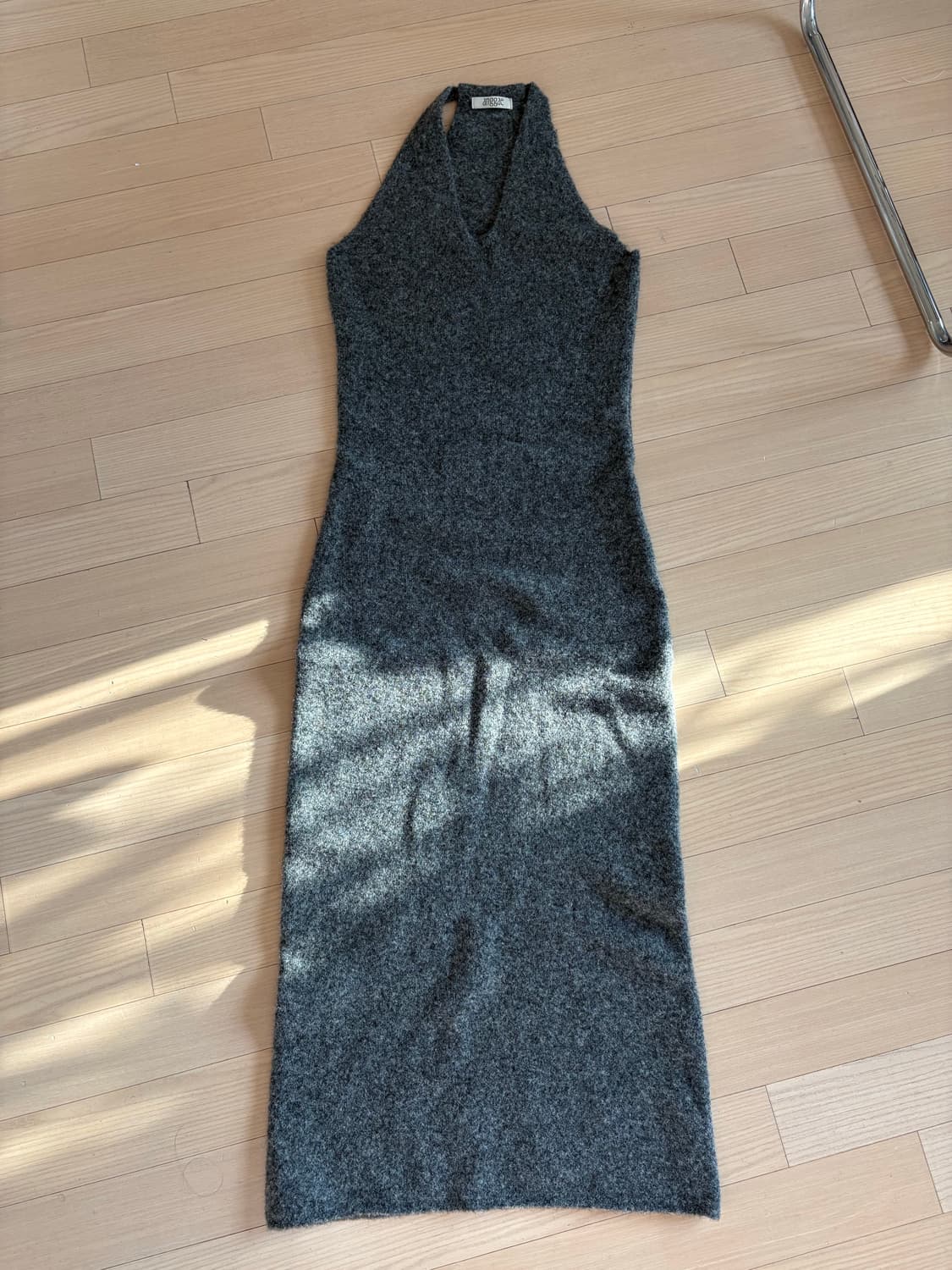 앙개 llama blend long dress 그레이 상품이미지5