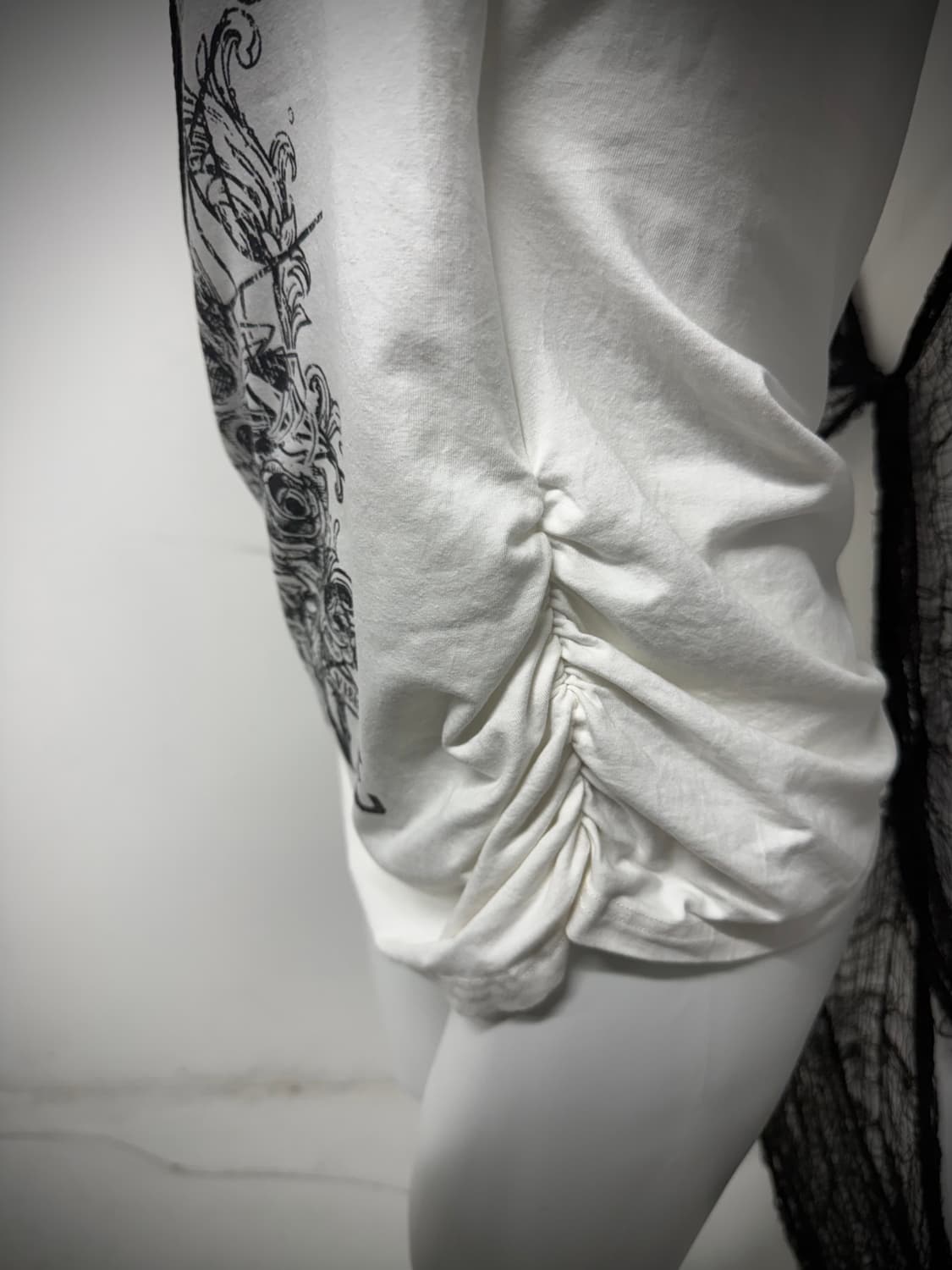 Skull haulter layered halfsleeve 상품이미지6