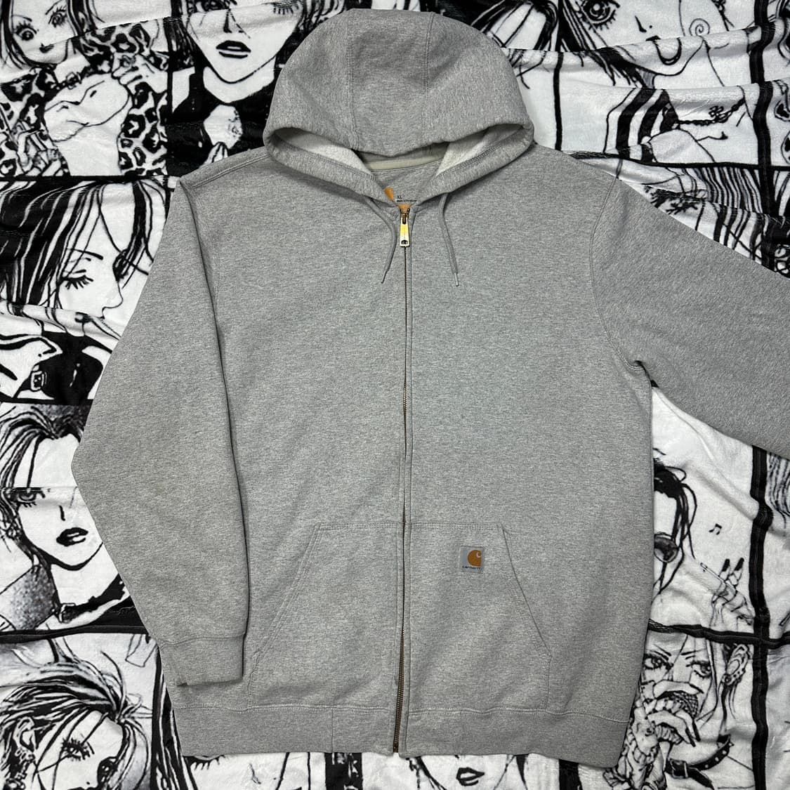 칼하트 그레이 후드집업 상품이미지2