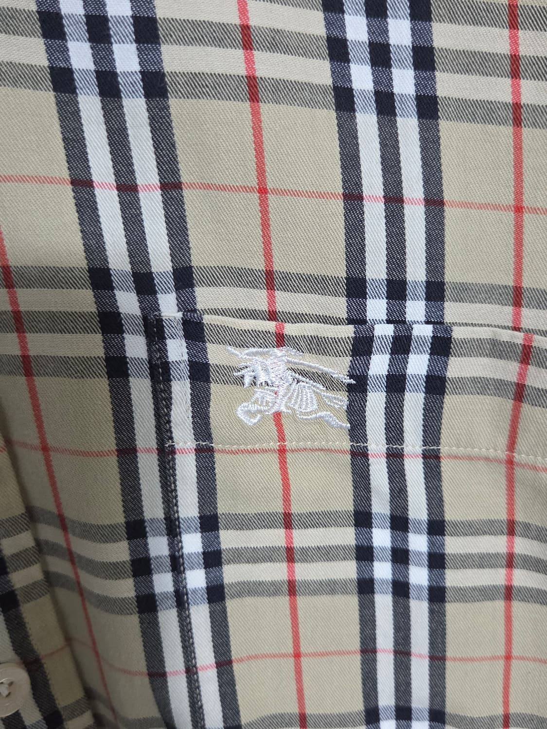(정품) [버버리] 빈티지 노바체크 버튼다운 롱슬리브 셔츠 | 00217 상품이미지4