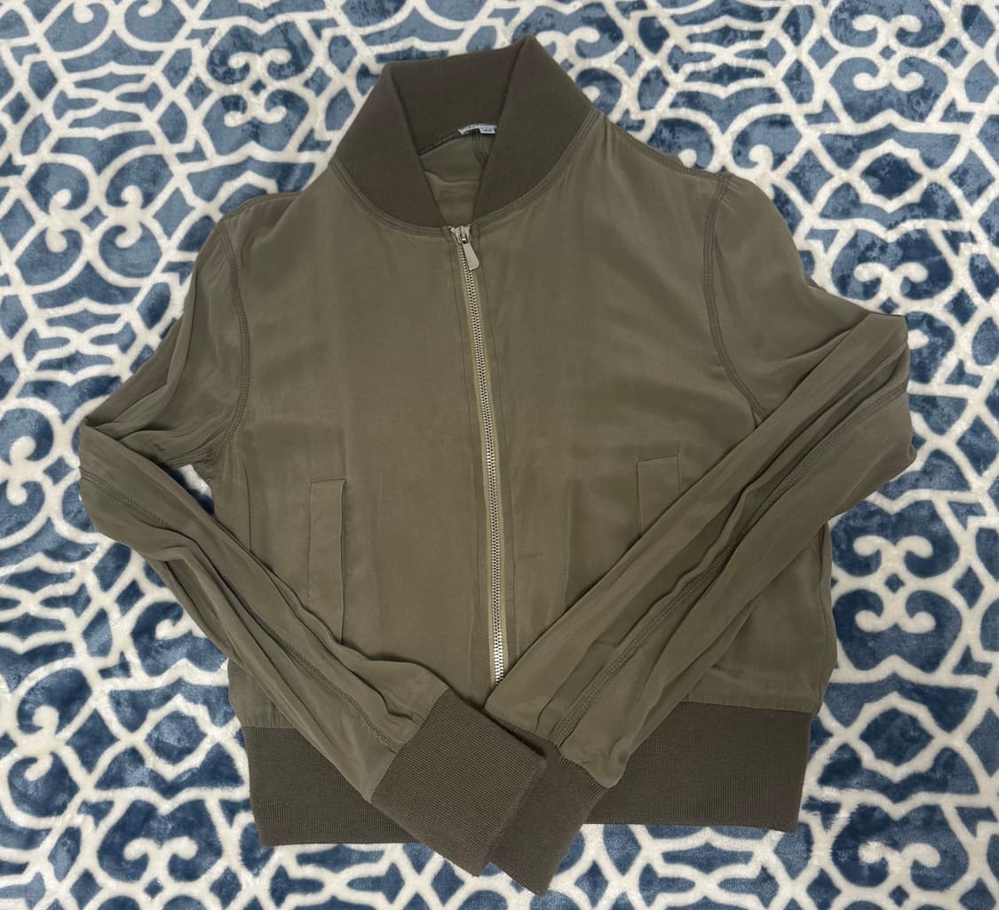 빈티지) 여자가되 개대장핏 카키 집업 자켓 오공이 라이프이즈웻 오네갸루 상품이미지3