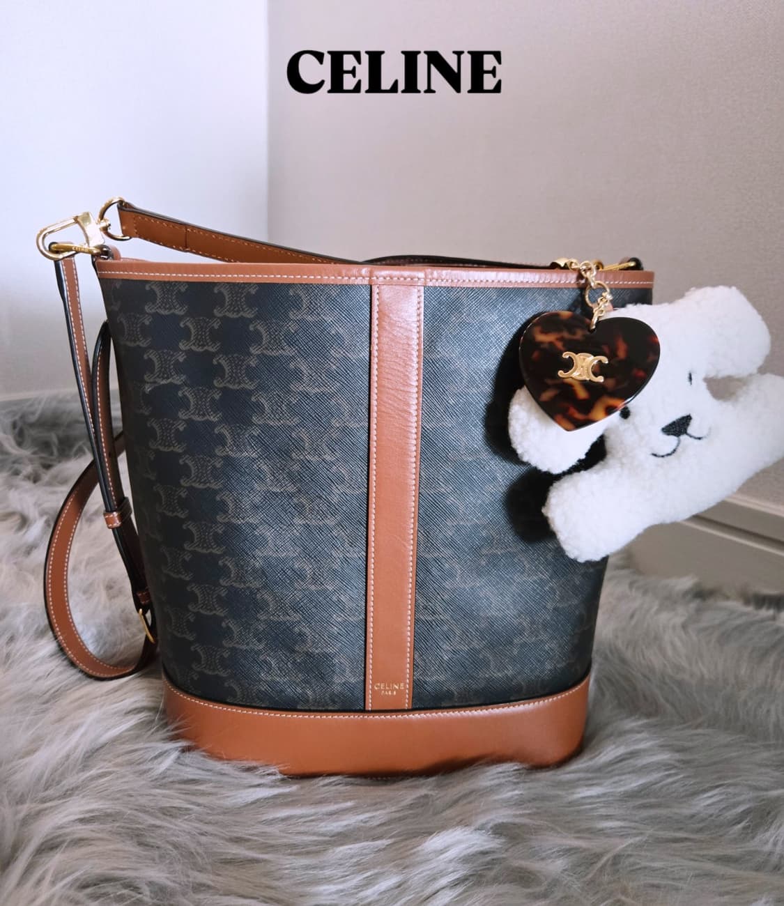 셀린느 트리옹프 버킷백 미디움 상품이미지1