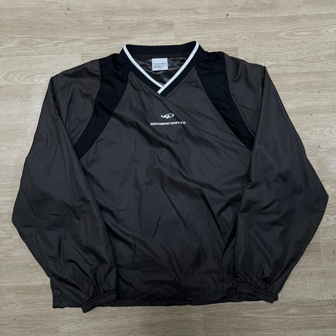 코드그라피 바람막이 풀오버 웜업 자켓 [차콜] M/95 상품이미지1