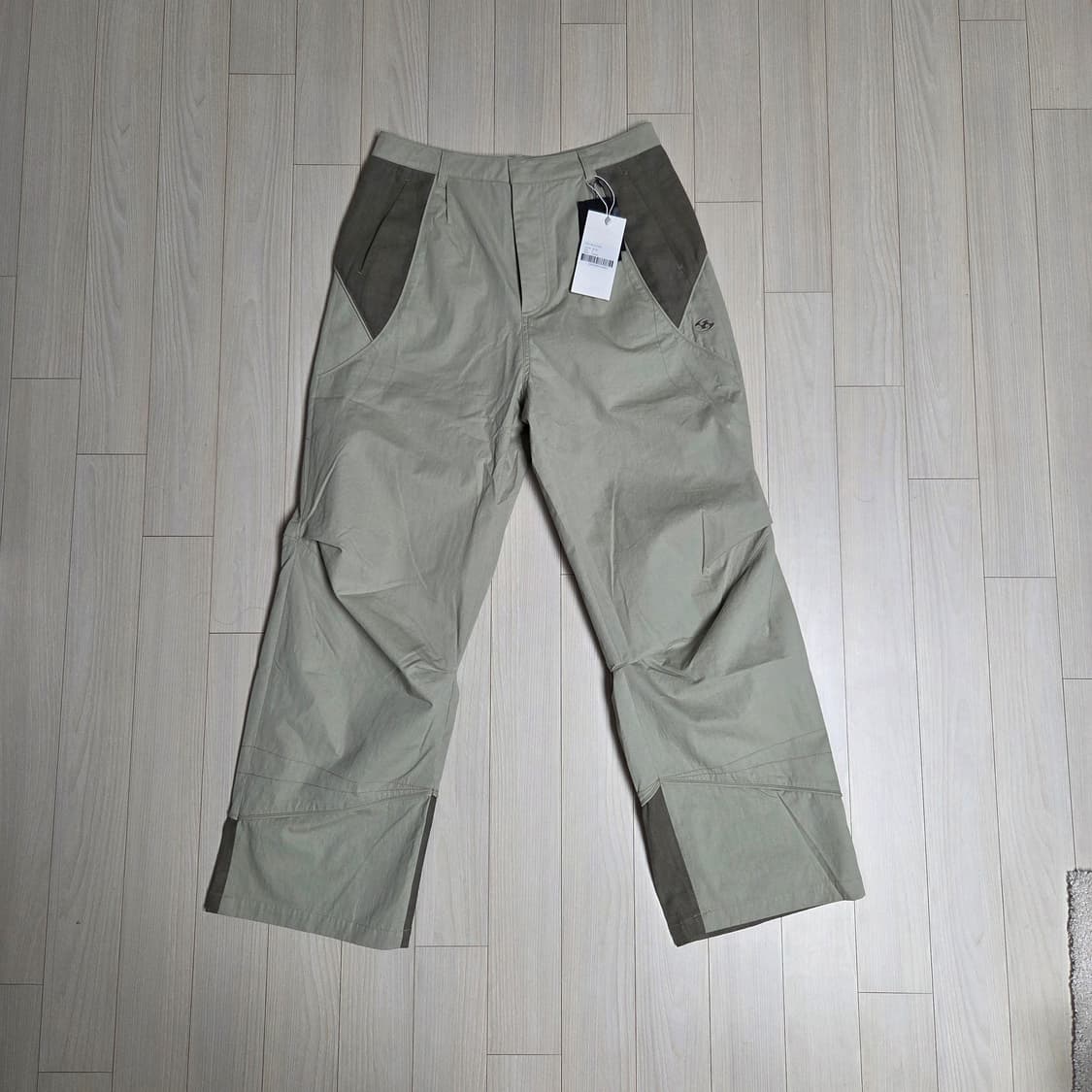 [새상품] 산산기어 리넨 블록 팬츠 베이지 3사이즈 상품이미지3