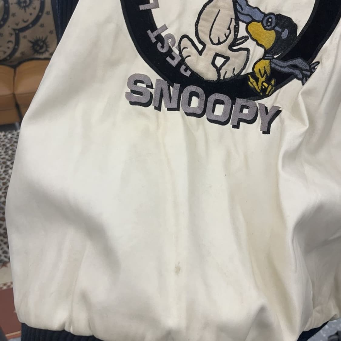 카스텔바작 피넛 키치 스누피 자수 레더 자켓 110 C08805 상품이미지6