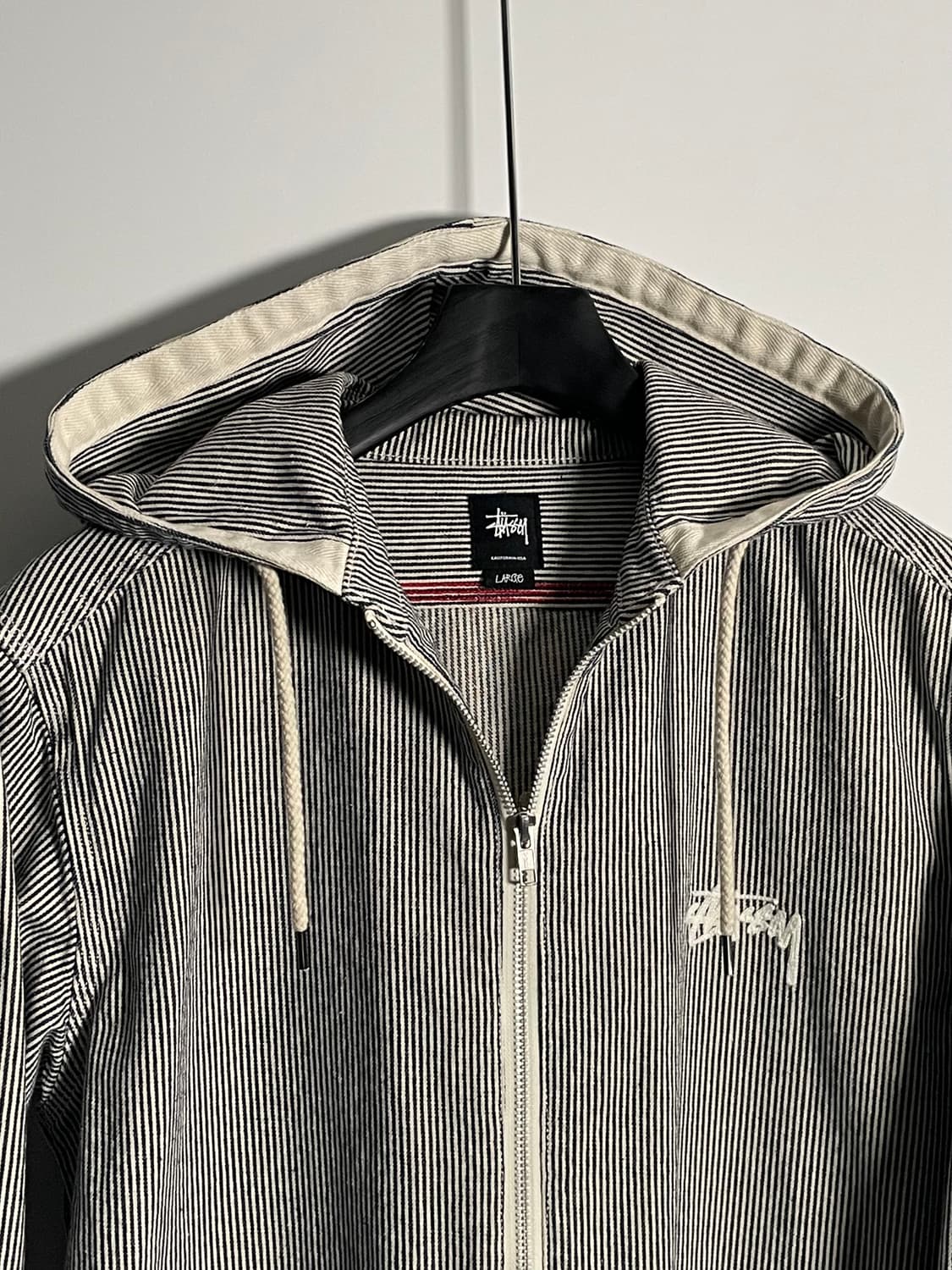 스투시 히코리 스트라이프 후디드 자켓 (on.402)  상품이미지6