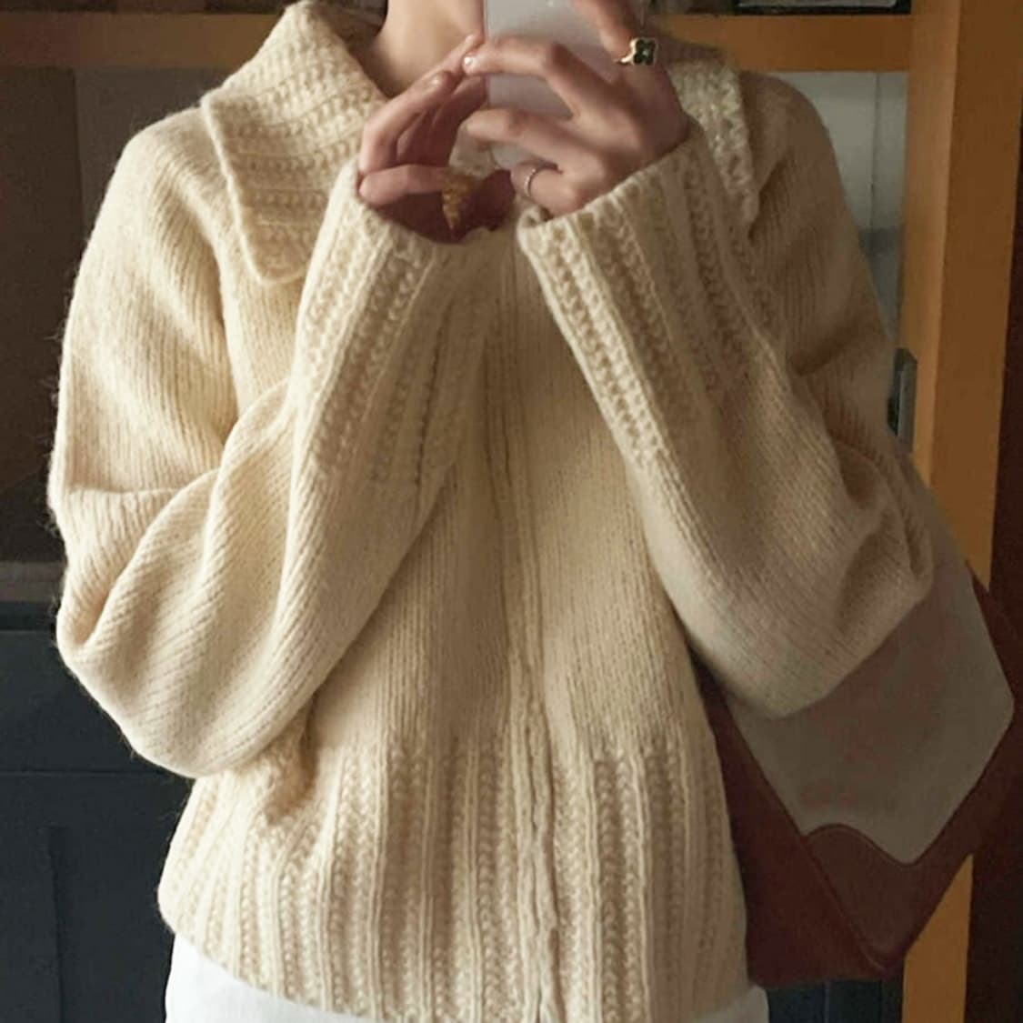 메이비베이비(MAYBEBABY) 디어리스트 길모어 니트가디건 프리사이즈  상품이미지1