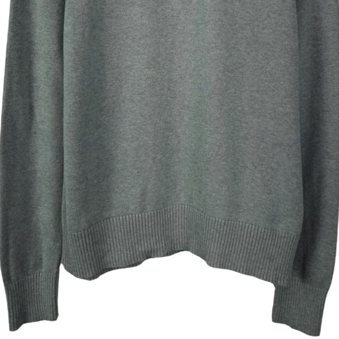 [타미힐피거] 로고 자수 하프집업 반집업 니트 그레이 M19596 상품이미지5
