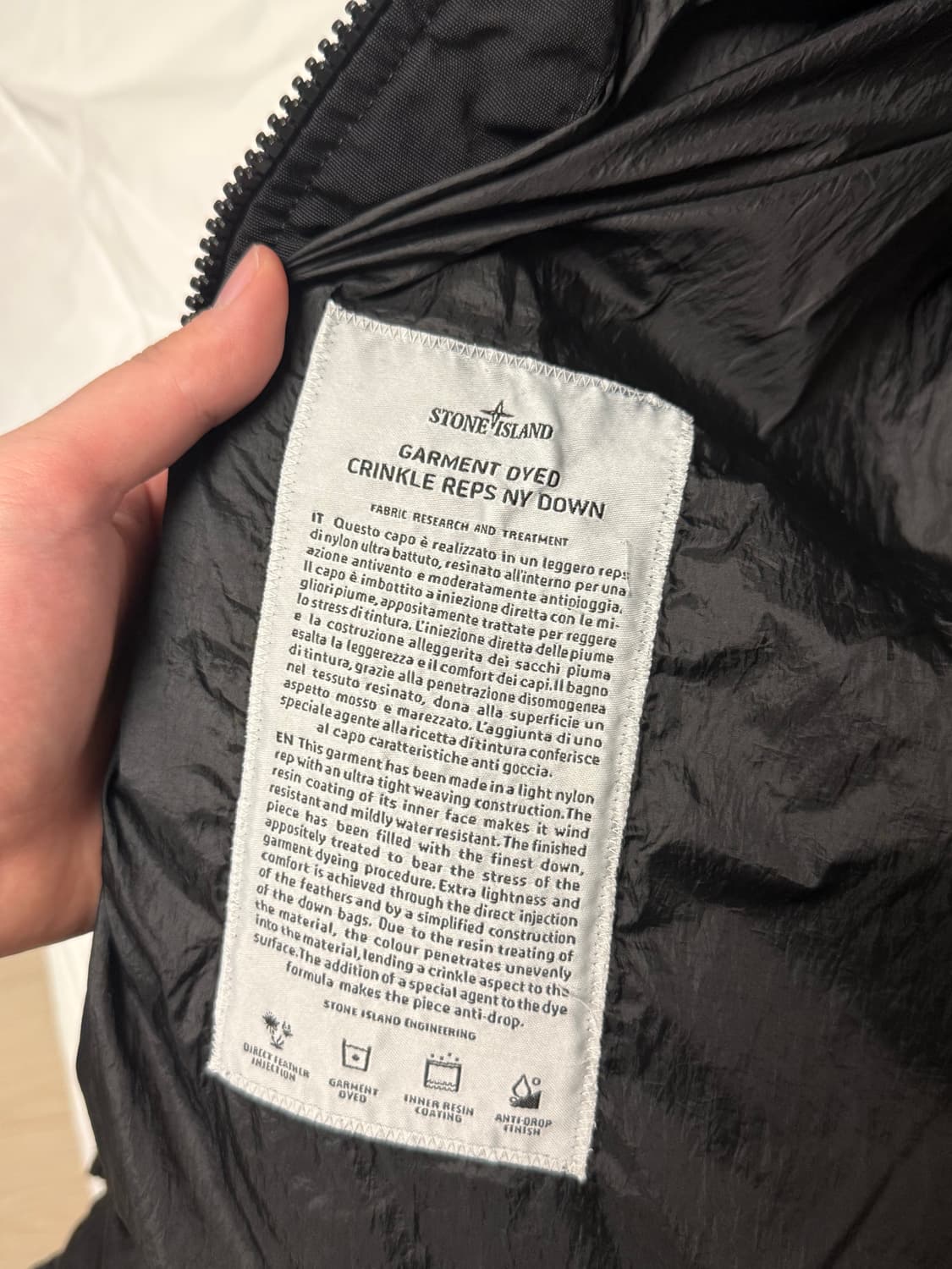 19fw 스톤아일랜드 크링클랩스 롱패딩L 상품이미지7