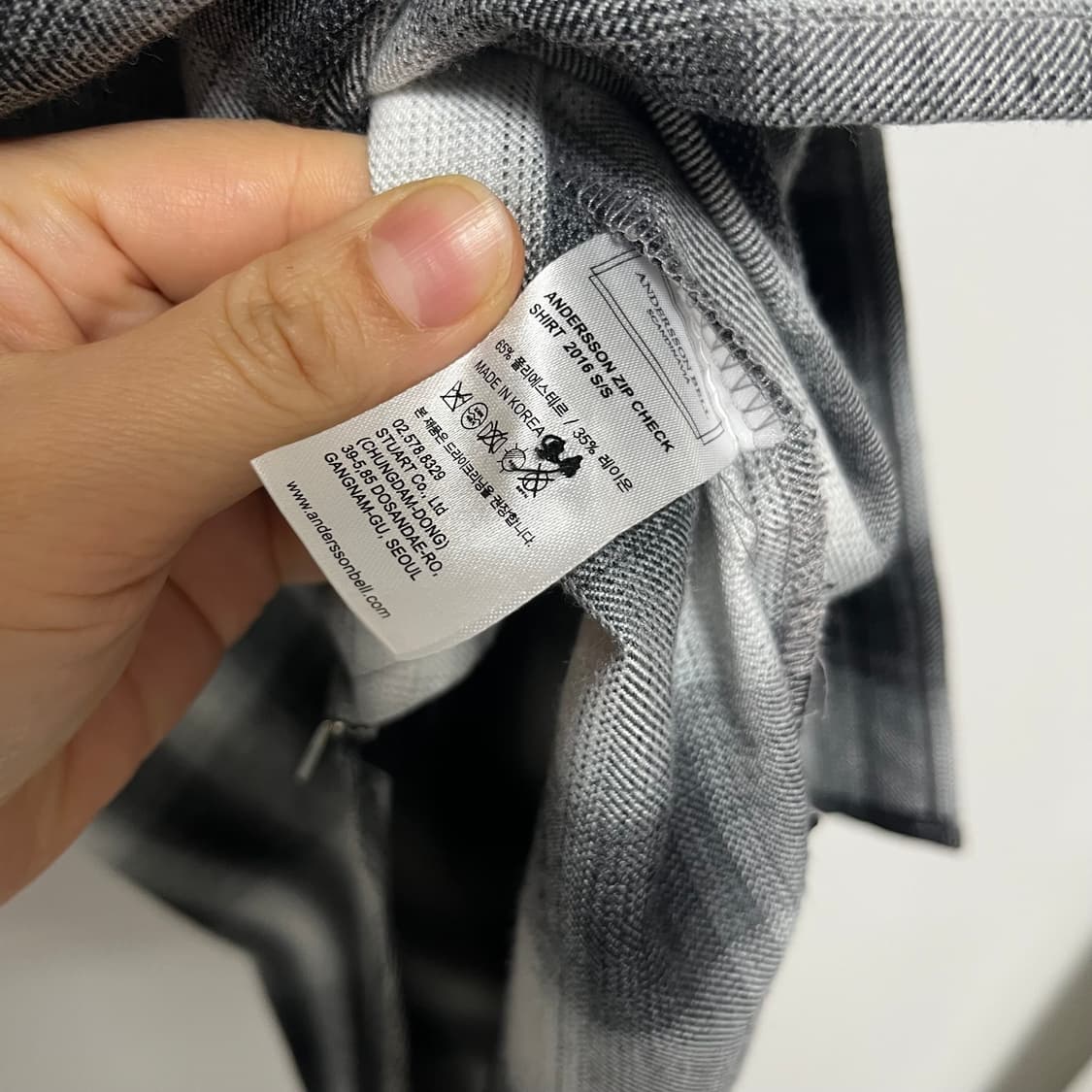 앤더슨벨 체크셔츠 상품이미지3