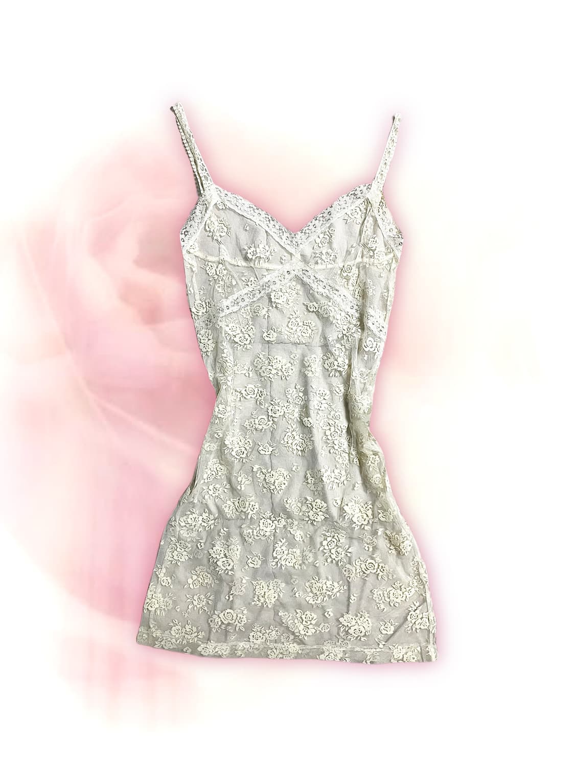 JP vintage ivory lace slip onepiece 상품이미지1