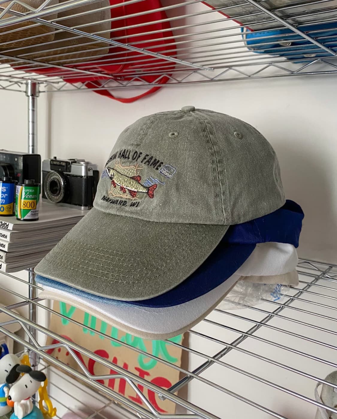 FISHING HALL OF FAME 빈티지 볼캡 모자 상품이미지2