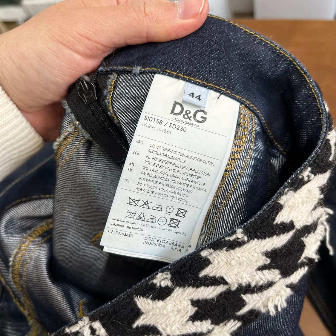돌체앤가바나 우먼 하운트투스 데님셋업 새상품 L/44 상품이미지8