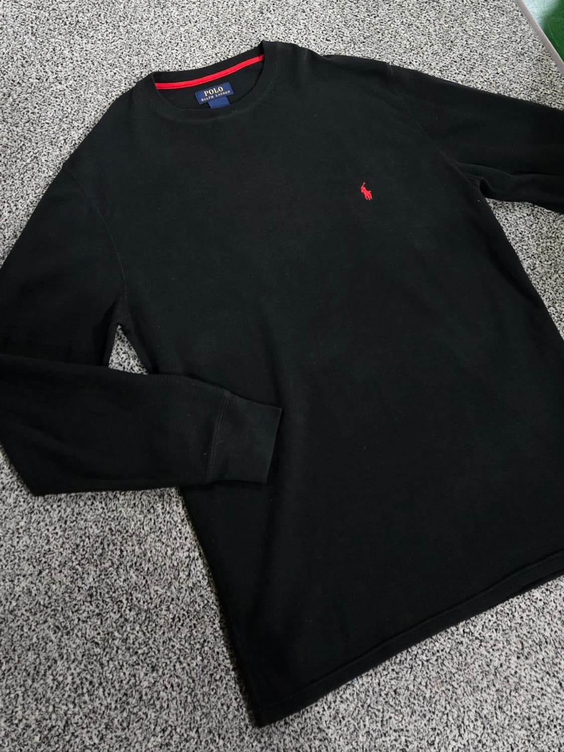 폴로 랄프 로렌 블랙 컬러 긴팔 티셔츠 상품이미지1