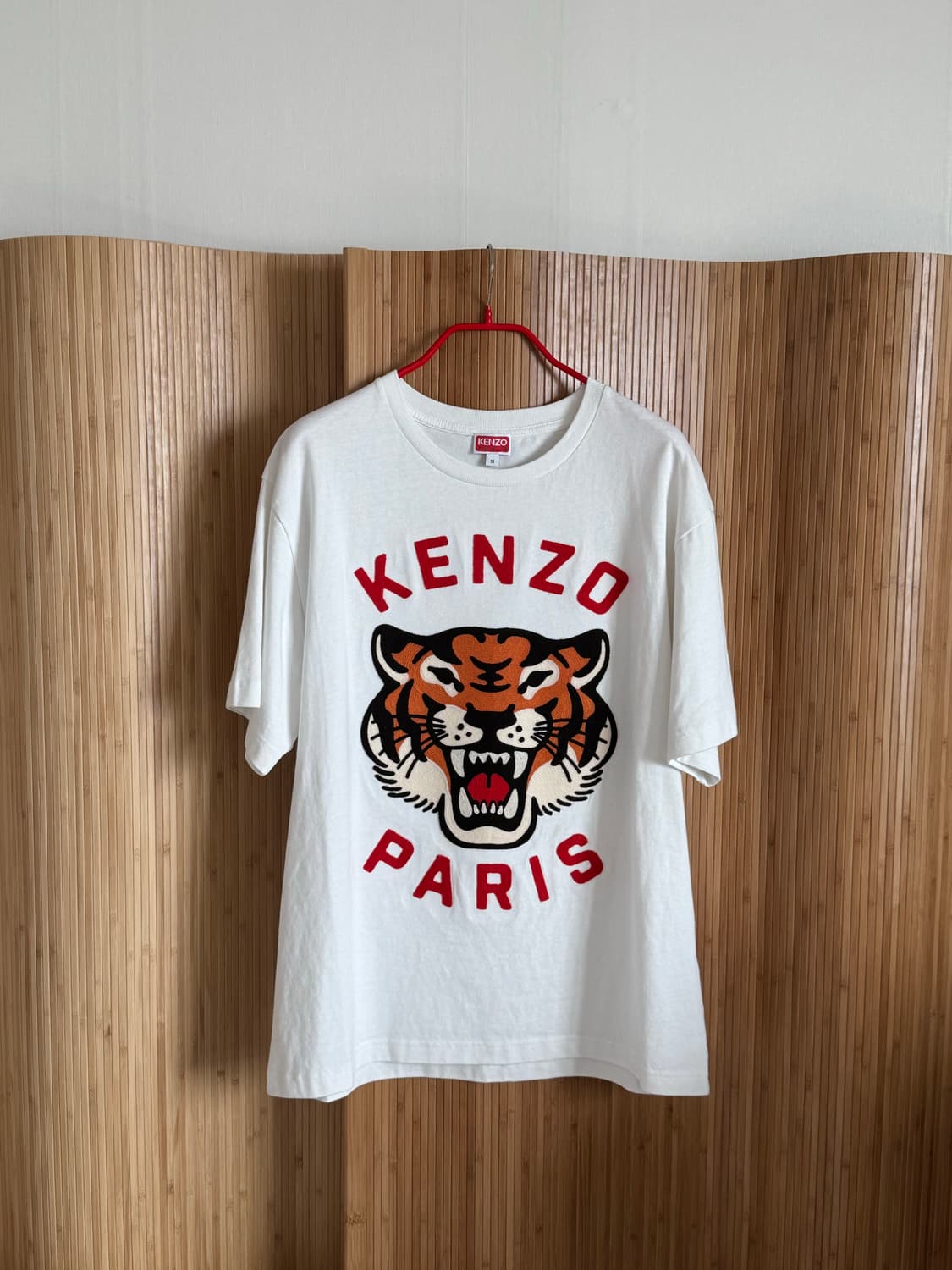 겐조 KENZO 타이거 자수 티셔츠 화이트 M / 미착용급 / 풀자수 상품이미지6