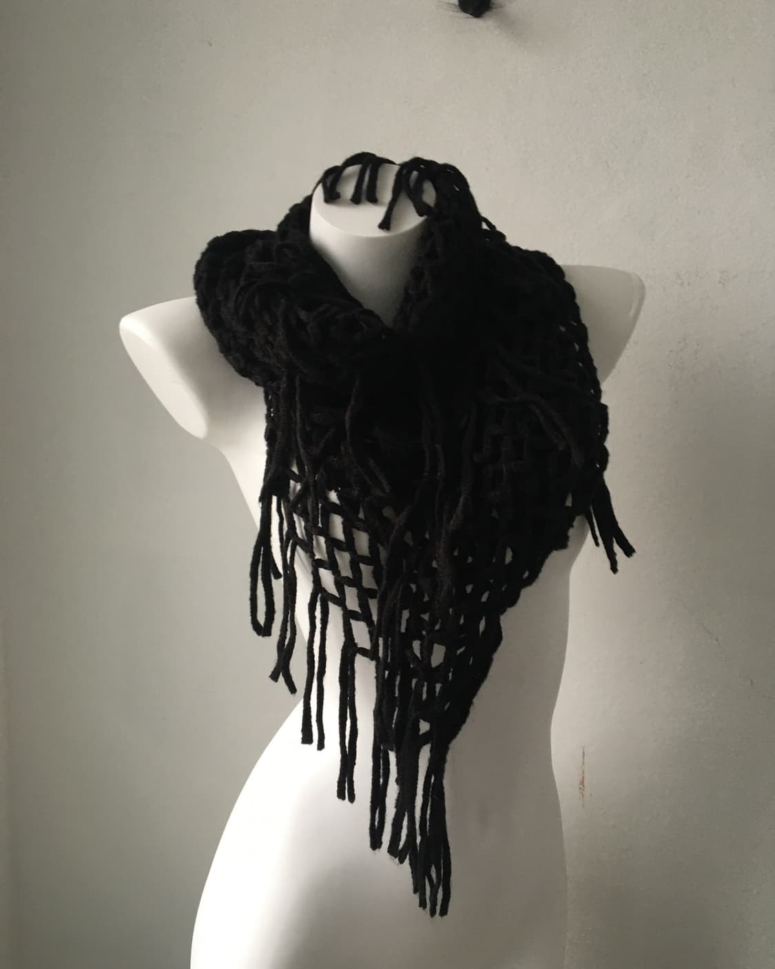 fringe net layered muffler 상품이미지1