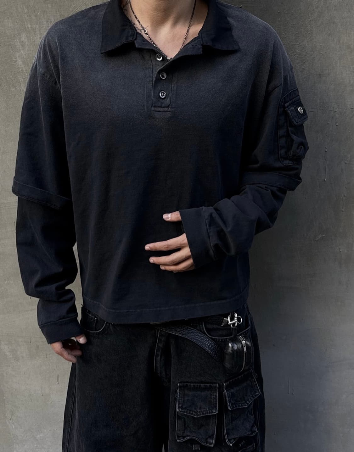 POGSERVICE MILITARY LAYERED SLEEVE 상품이미지3