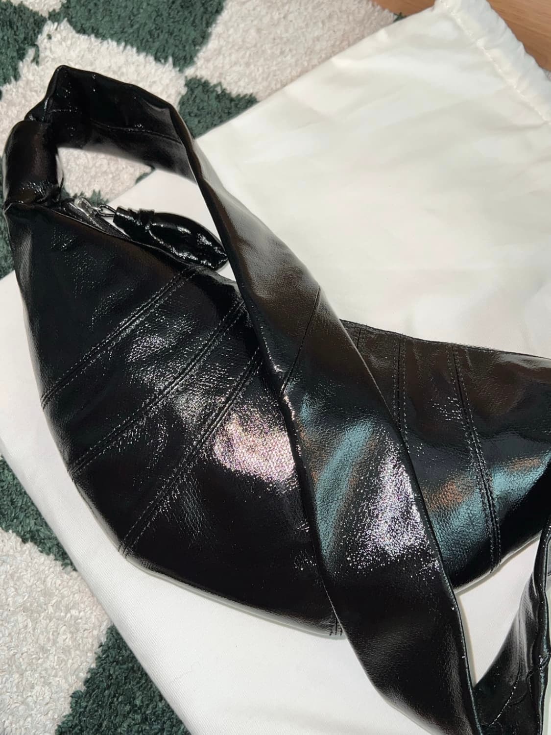 르메르 크루아상 범백 스몰 코티드 코튼 블랙 상품이미지4