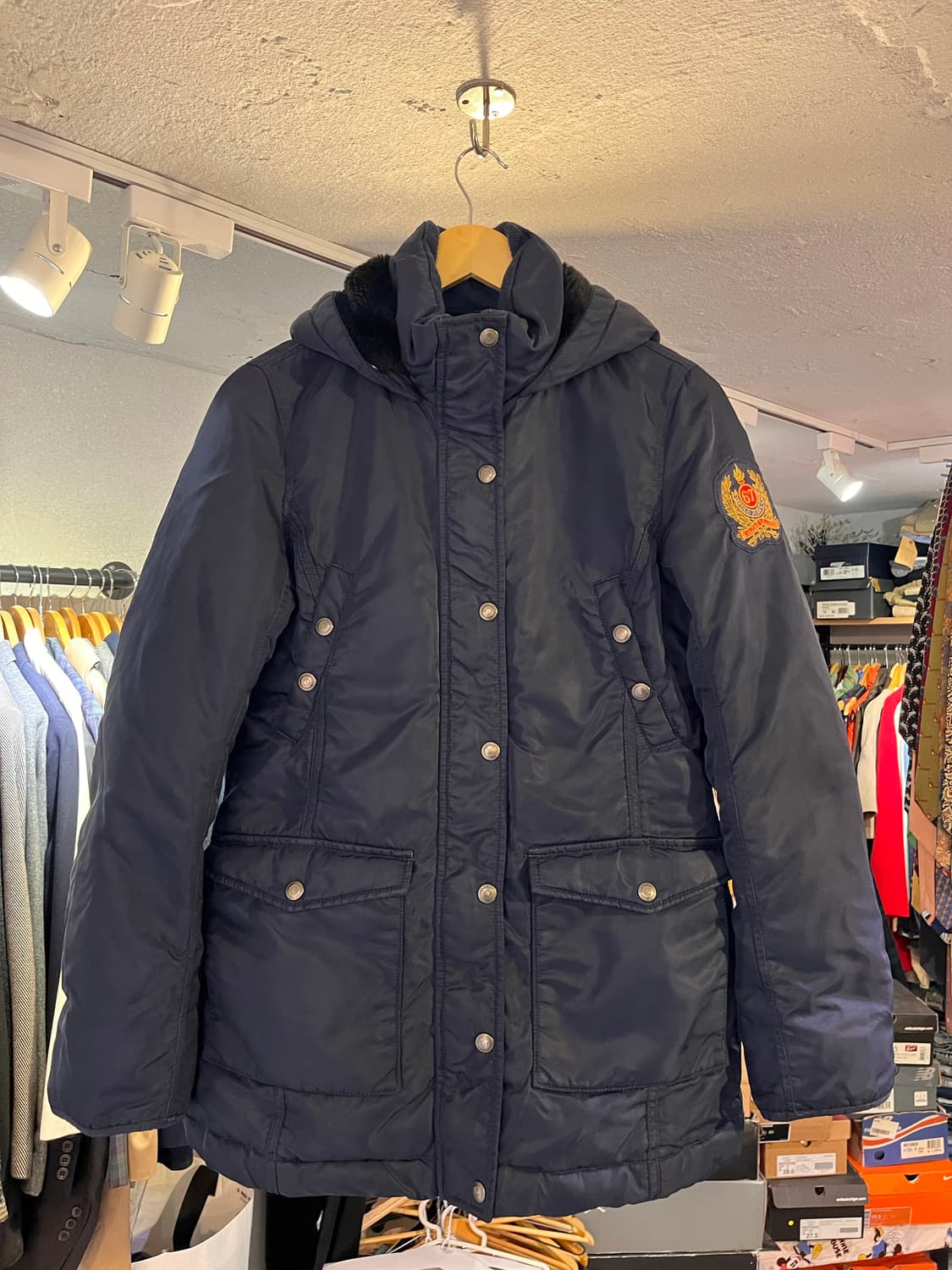 폴로 진스 컴퍼니 퍼 트림 다운 파카 네이비 (S) 상품이미지1