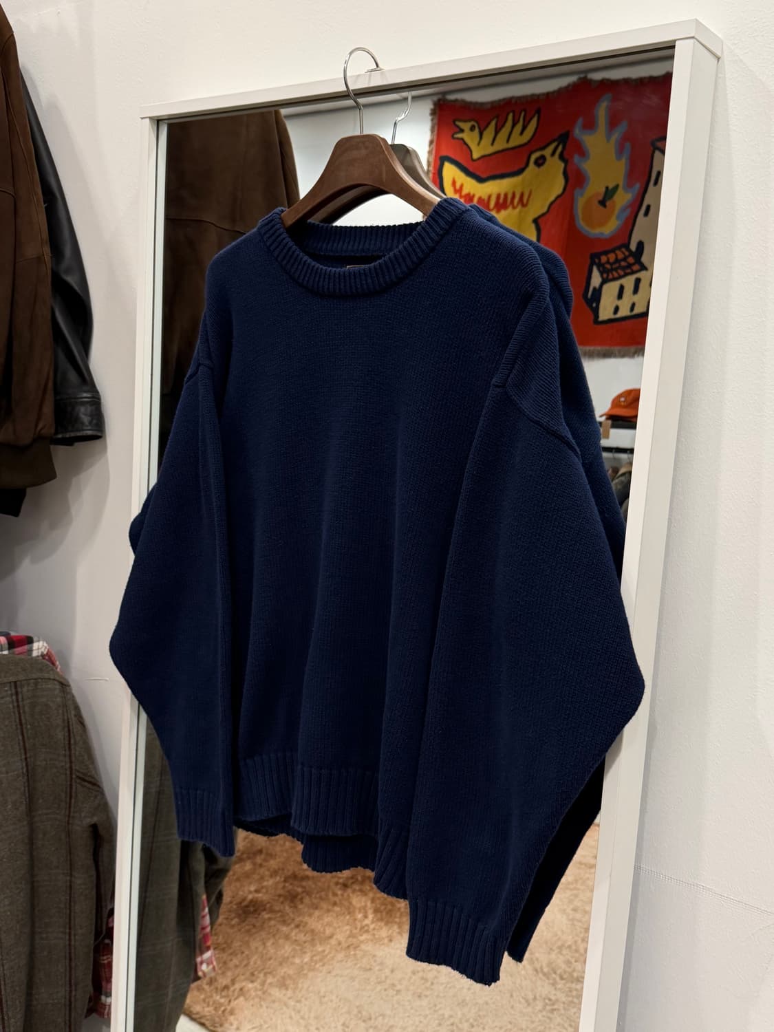 90s Eddie Bauer 에디바우어 코튼 크루넥 니트 상품이미지1