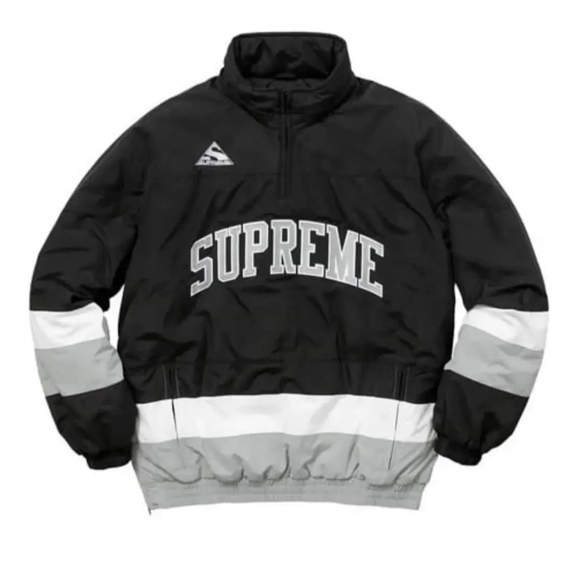 [L] 17FW 슈프림 퍼피 하키 풀오버 자켓 블랙 상품이미지2