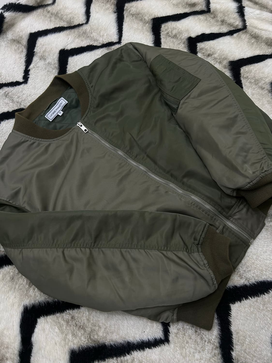 [M]라퍼지스토어 투톤 항공점퍼/카키 상품이미지1