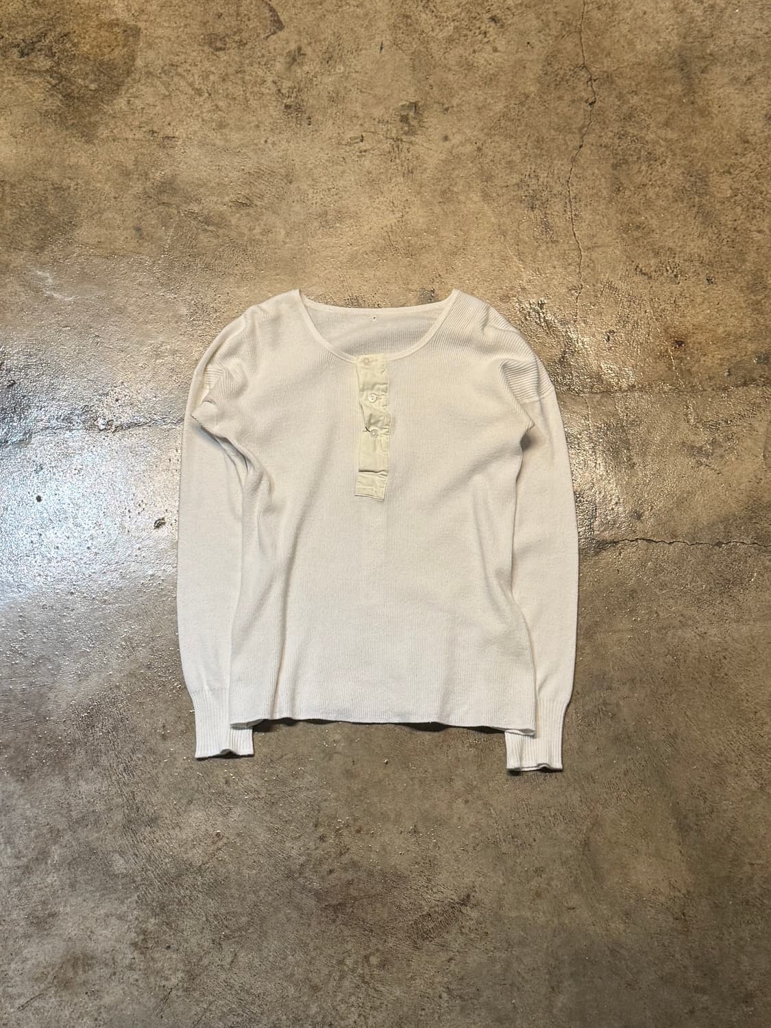 44-55 ) Vintage Soft Rib Henley 상품이미지4
