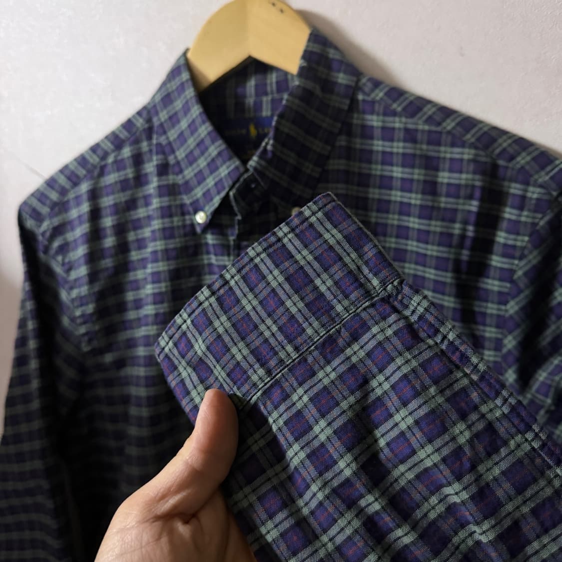 폴로 랄프로렌 빈티지 체크 남성 셔츠 슬림 M (95-슬림100) 상품이미지7