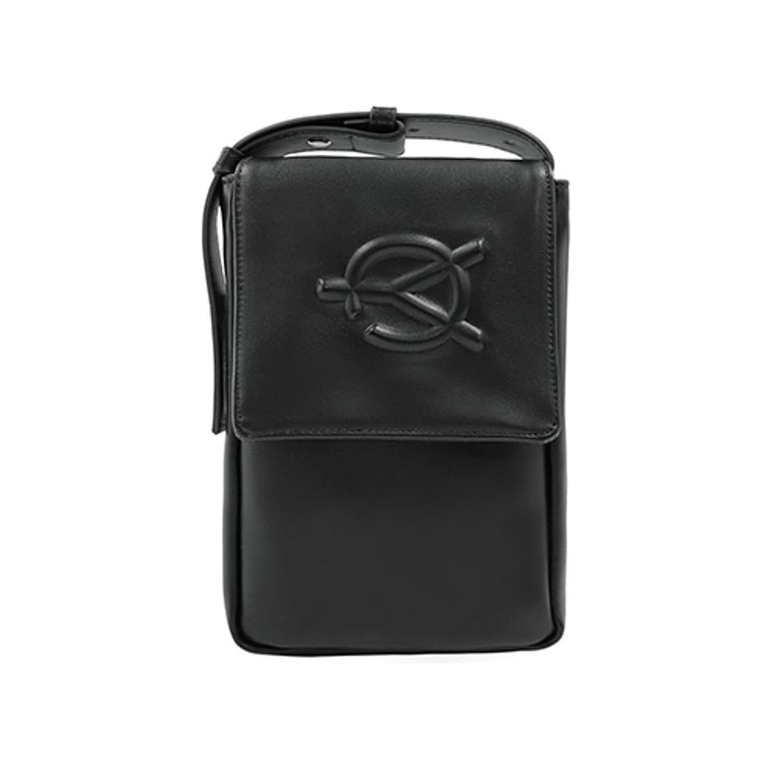 OY 오와이 엠보 로고 레더 미니 크로스백 가방 블랙 상품이미지1