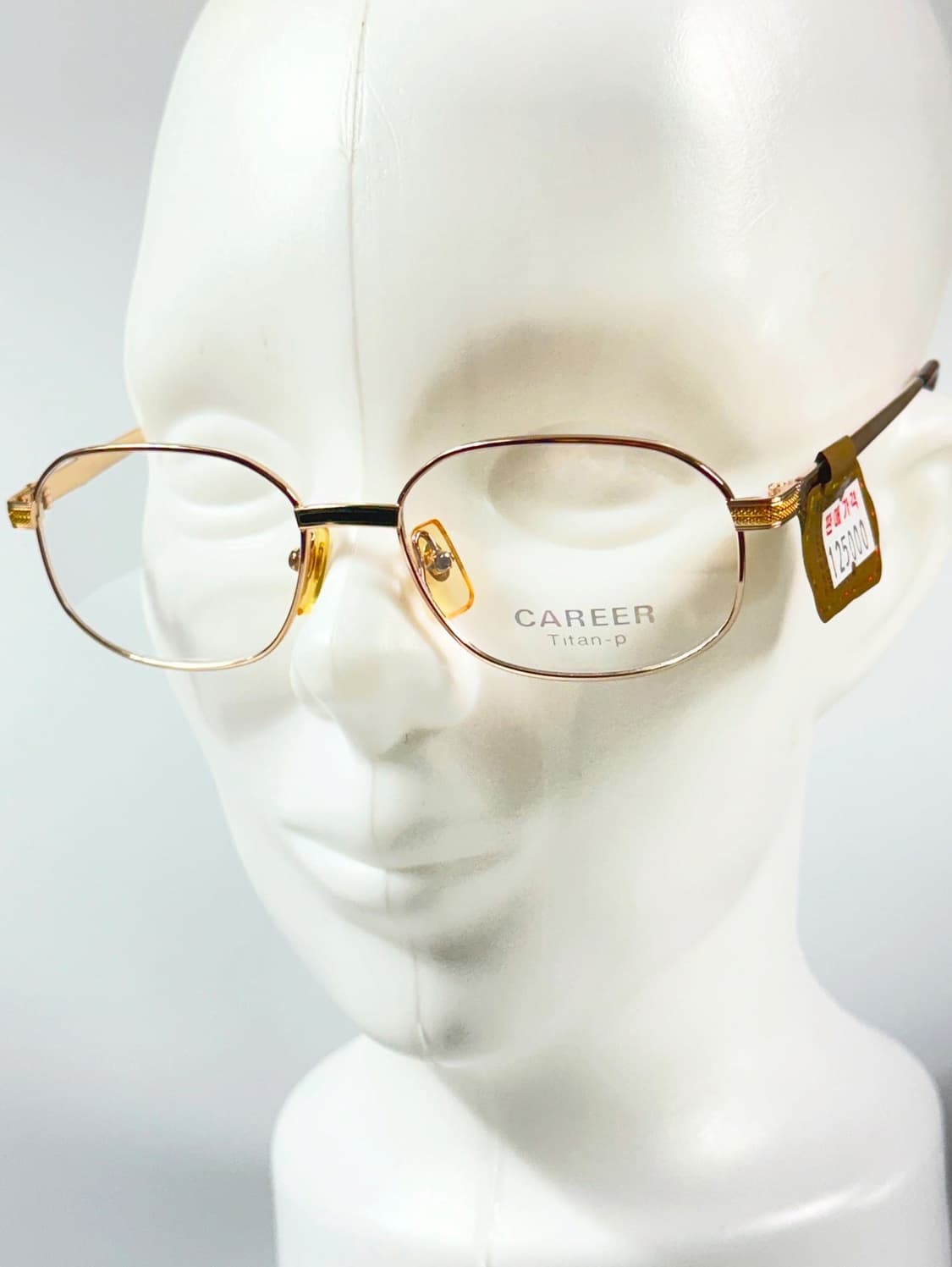 90s CAREER 골드 티타늄 슬림 오벌 빈티지 안경 상품이미지8